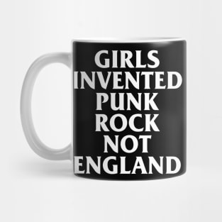 Vintage Girls Invented Punk Rock Not England Aesthetic Mug